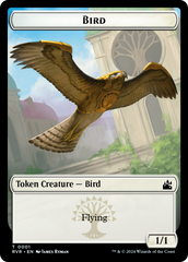 Bird // Spirit (0004) Double-Sided Token [Ravnica Remastered Tokens] | Kessel Run Games Inc. 