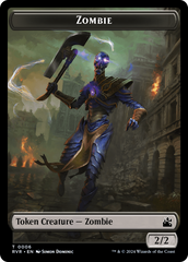 Saproling // Zombie Double-Sided Token [Ravnica Remastered Tokens] | Kessel Run Games Inc. 