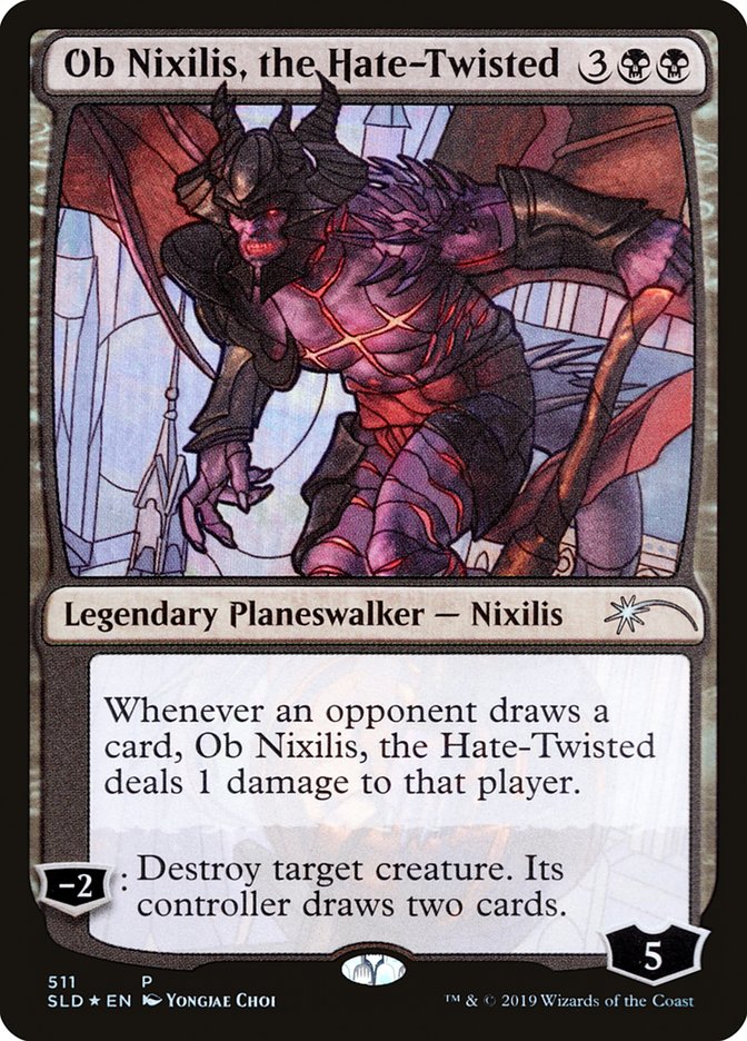Ob Nixilis, the Hate-Twisted (Stained Glass) [Secret Lair Drop Promos] | Kessel Run Games Inc. 