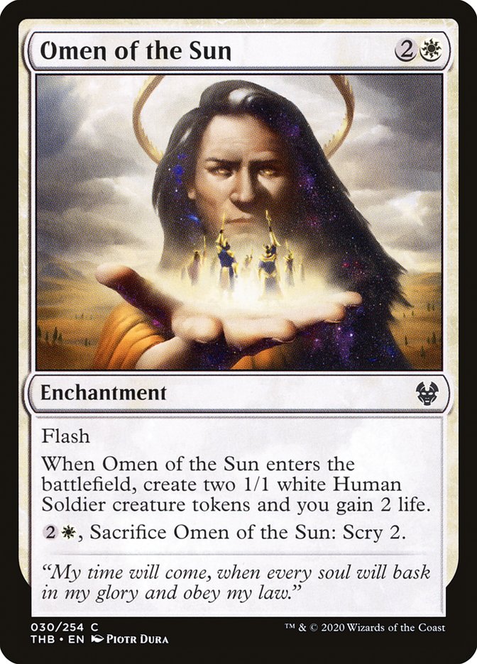 Omen of the Sun [Theros Beyond Death] | Kessel Run Games Inc. 