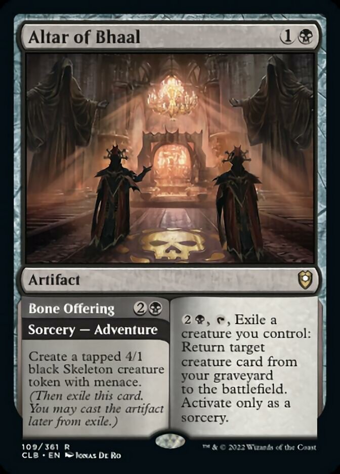 Altar of Bhaal // Bone Offering [Commander Legends: Battle for Baldur's Gate] | Kessel Run Games Inc. 