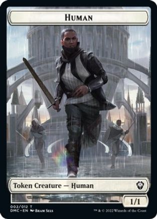 Human // Snake Double-Sided Token [Dominaria United Commander Tokens] | Kessel Run Games Inc. 