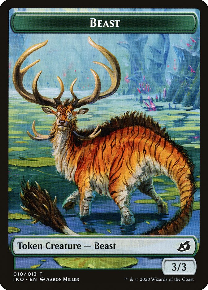 Beast Token [Ikoria: Lair of Behemoths Tokens] | Kessel Run Games Inc. 