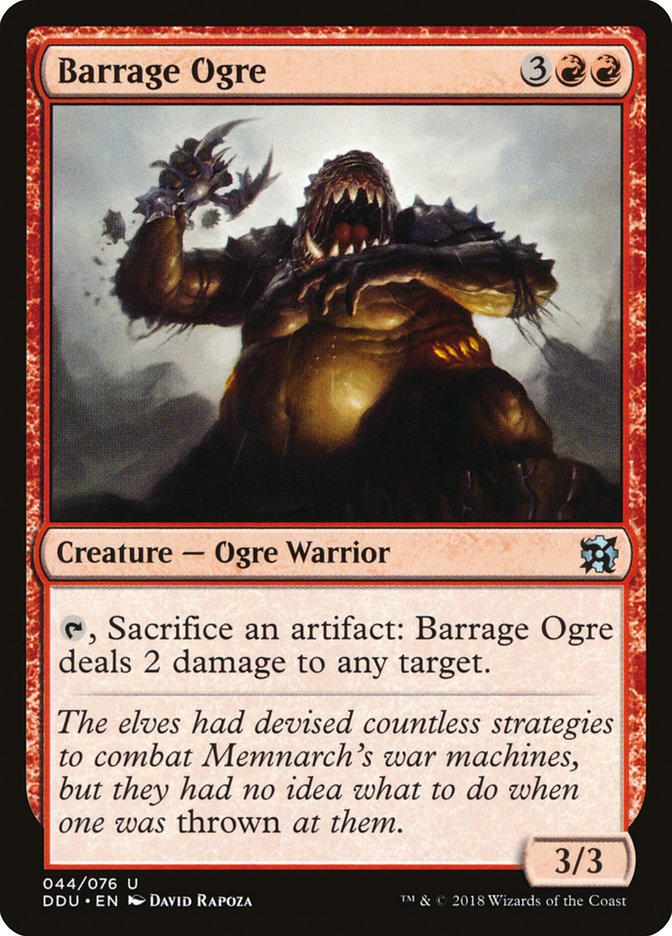 Barrage Ogre [Duel Decks: Elves vs. Inventors] | Kessel Run Games Inc. 