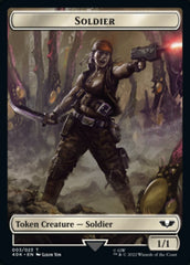 Soldier (003) // Ultramarines Honour Guard Double-Sided Token (Surge Foil) [Warhammer 40,000 Tokens] | Kessel Run Games Inc. 
