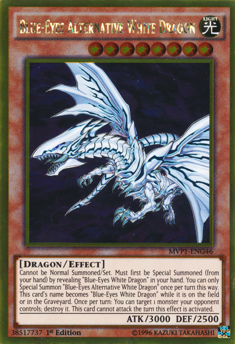 Blue-Eyes Alternative White Dragon [MVP1-ENG46] Gold Rare | Kessel Run Games Inc. 