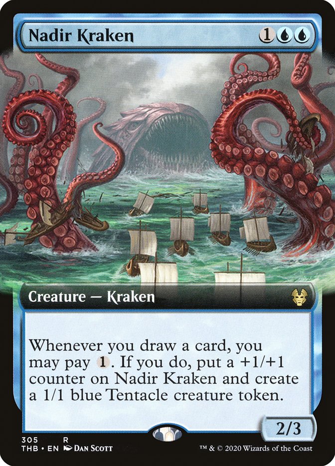 Nadir Kraken (Extended Art) [Theros Beyond Death] | Kessel Run Games Inc. 