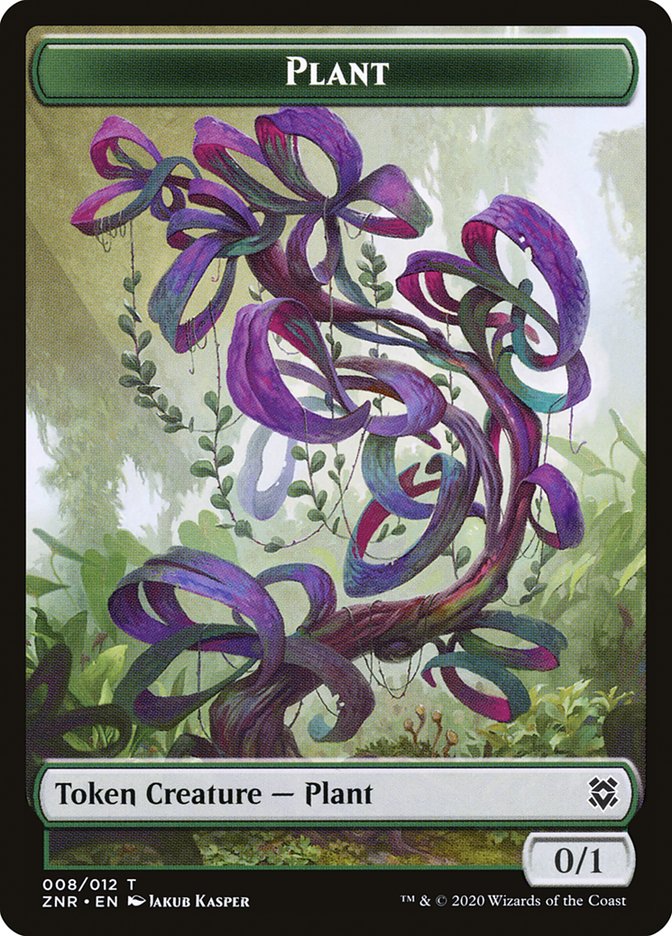 Drake // Plant Double-Sided Token [Zendikar Rising Tokens] | Kessel Run Games Inc. 