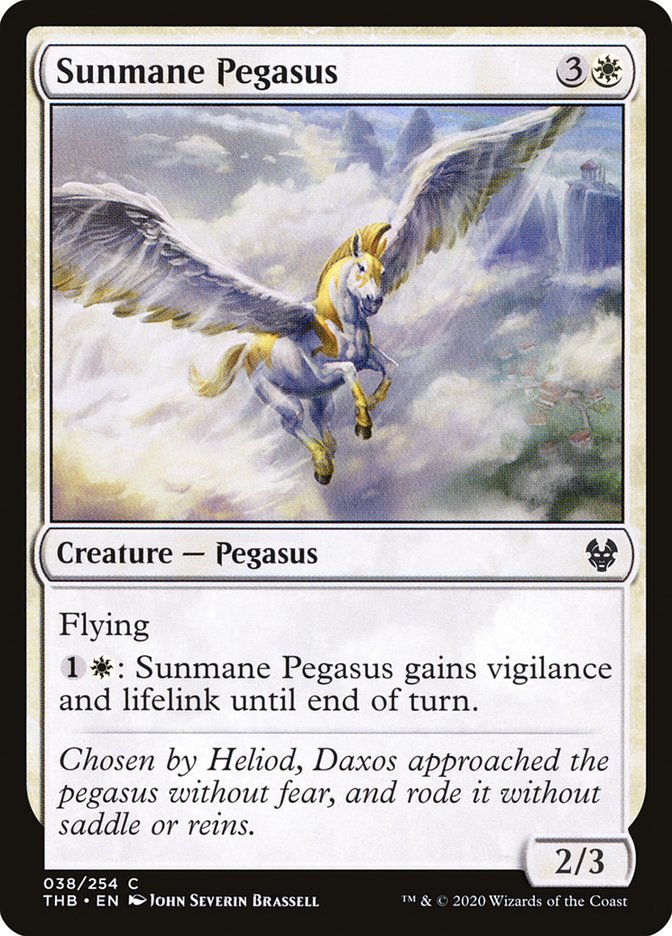 Sunmane Pegasus [Theros Beyond Death] | Kessel Run Games Inc. 