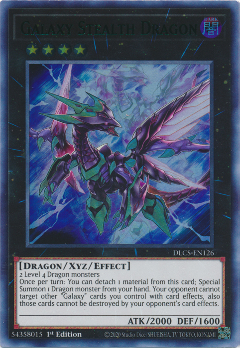 Galaxy Stealth Dragon (Green) [DLCS-EN126] Ultra Rare | Kessel Run Games Inc. 