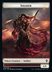 Treasure // Soldier Double-Sided Token [Commander Legends: Battle for Baldur's Gate Tokens] | Kessel Run Games Inc. 