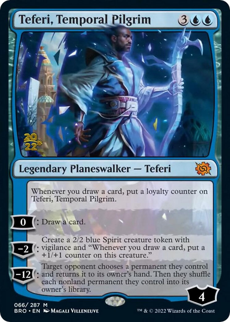 Teferi, Temporal Pilgrim [The Brothers' War Prerelease Promos] | Kessel Run Games Inc. 