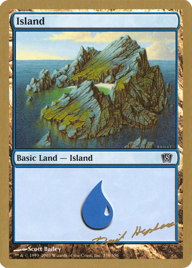 Island (dh338) (Dave Humpherys) [World Championship Decks 2003] | Kessel Run Games Inc. 