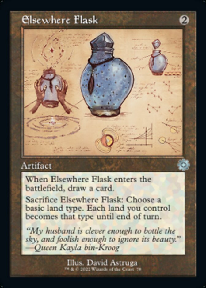 Elsewhere Flask (Retro Schematic) [The Brothers' War Retro Artifacts] | Kessel Run Games Inc. 