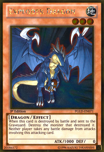 Exploder Dragon [PGLD-EN071] Gold Rare | Kessel Run Games Inc. 