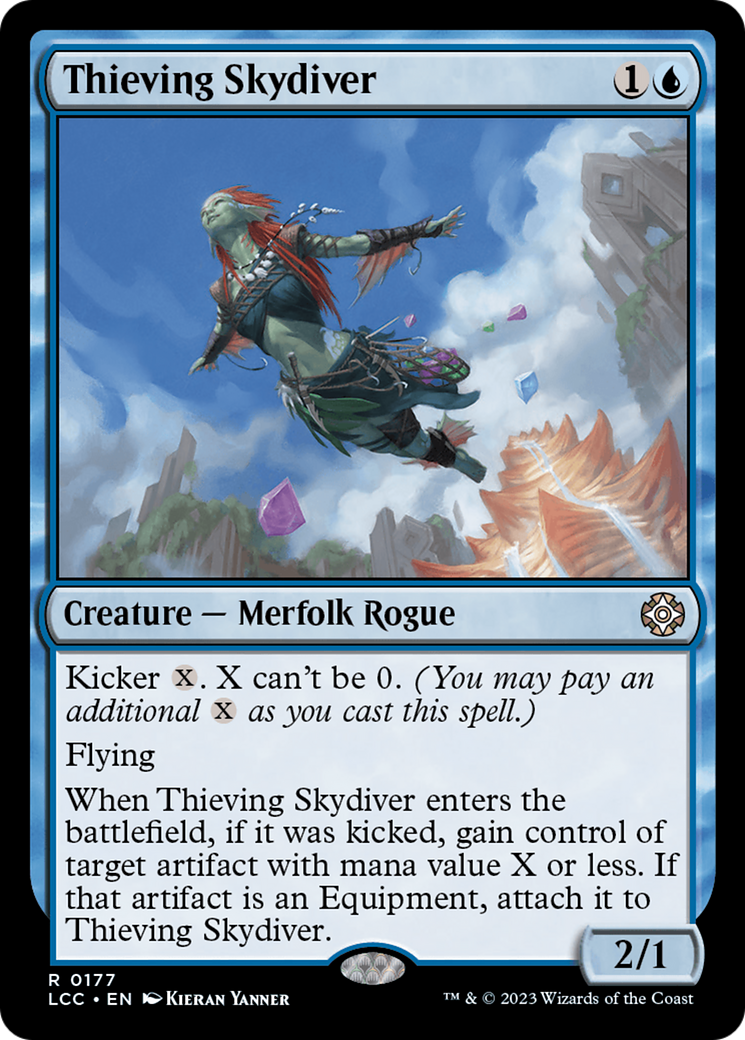 Thieving Skydiver [The Lost Caverns of Ixalan Commander] | Kessel Run Games Inc. 