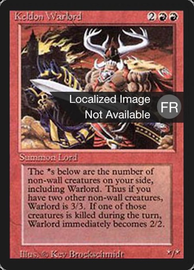 Keldon Warlord [Foreign Black Border] | Kessel Run Games Inc. 