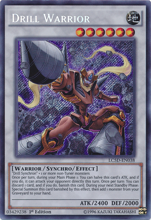 Drill Warrior [LC5D-EN038] Secret Rare | Kessel Run Games Inc. 