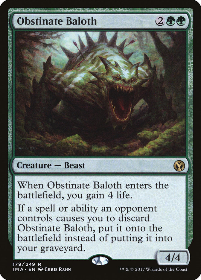 Obstinate Baloth [Iconic Masters] | Kessel Run Games Inc. 