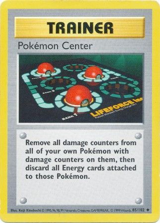Pokemon Center (85/102) [Base Set Shadowless Unlimited] | Kessel Run Games Inc. 