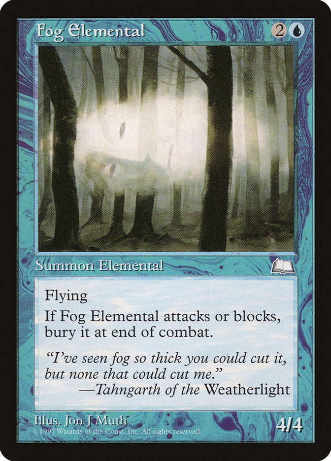 Fog Elemental [Weatherlight] | Kessel Run Games Inc. 