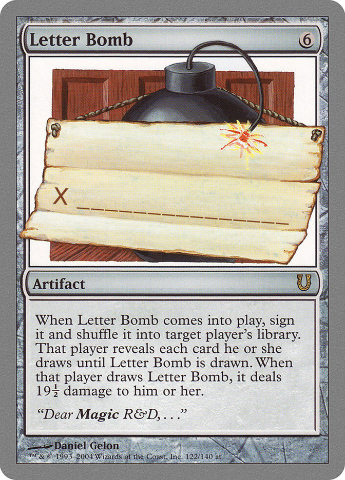 Letter Bomb [Unhinged] | Kessel Run Games Inc. 
