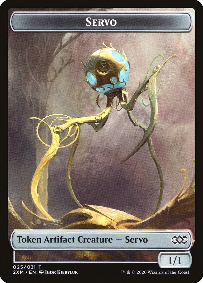 Saproling // Servo Double-Sided Token [Double Masters Tokens] | Kessel Run Games Inc. 