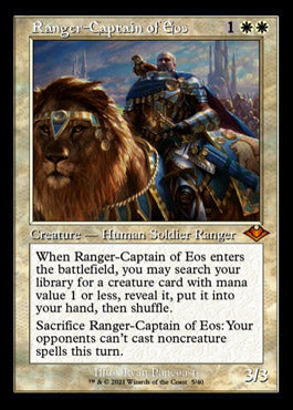 Ranger-Captain of Eos (Retro Foil Etched) [Modern Horizons 2] | Kessel Run Games Inc. 