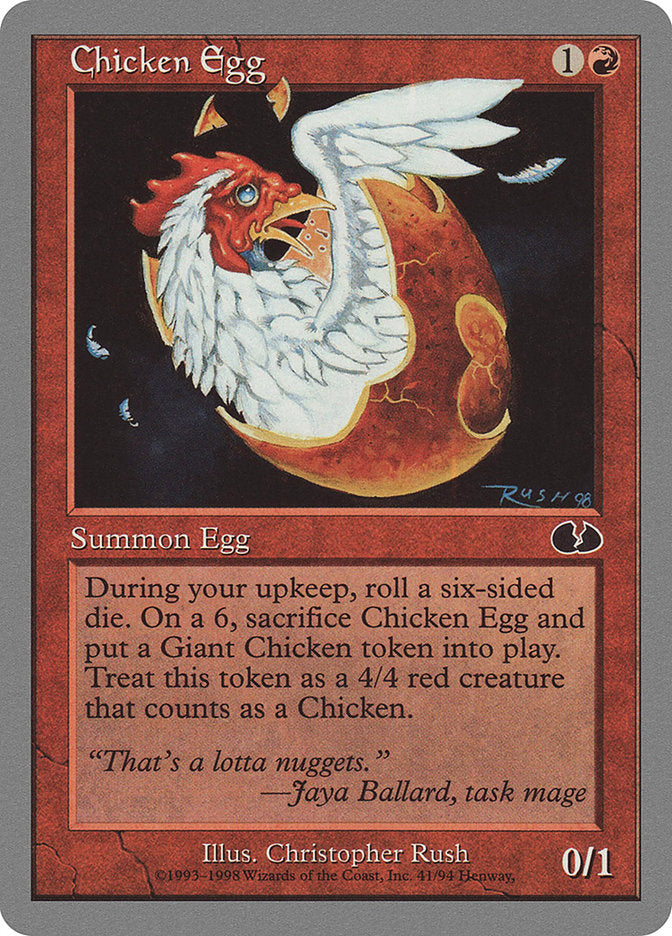 Chicken Egg [Unglued] | Kessel Run Games Inc. 