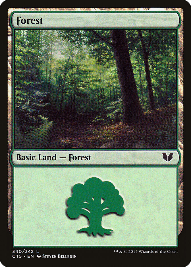 Forest (340) [Commander 2015] | Kessel Run Games Inc. 