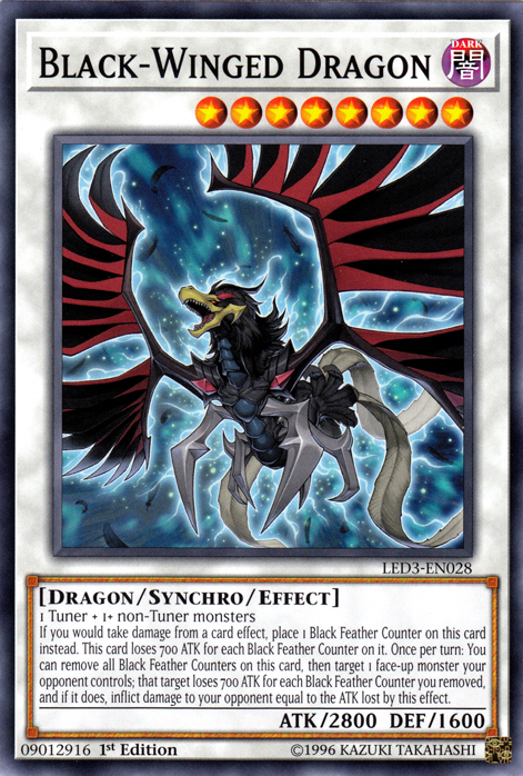 Black-Winged Dragon [LED3-EN028] Common | Kessel Run Games Inc. 
