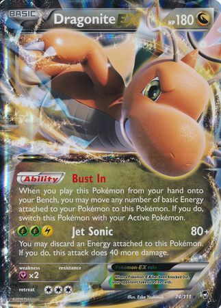 Dragonite EX (74/111) (Jumbo Card) [XY: Furious Fists] | Kessel Run Games Inc. 