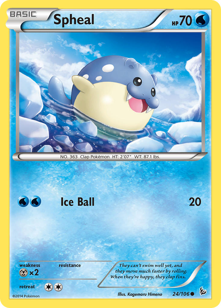 Spheal (24/106) [XY: Flashfire] | Kessel Run Games Inc. 