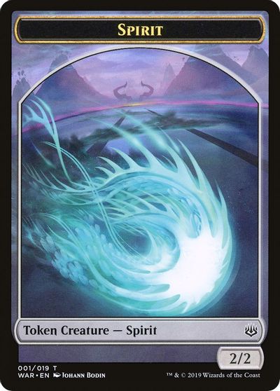 Dragon // Spirit Double-Sided Token [Challenger Decks 2020 Tokens] | Kessel Run Games Inc. 