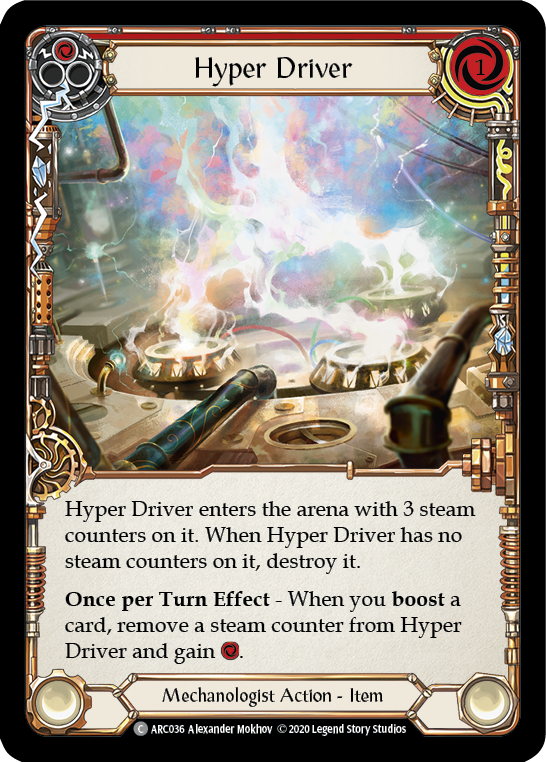 Hyper Driver [U-ARC036] (Arcane Rising Unlimited)  Unlimited Rainbow Foil | Kessel Run Games Inc. 