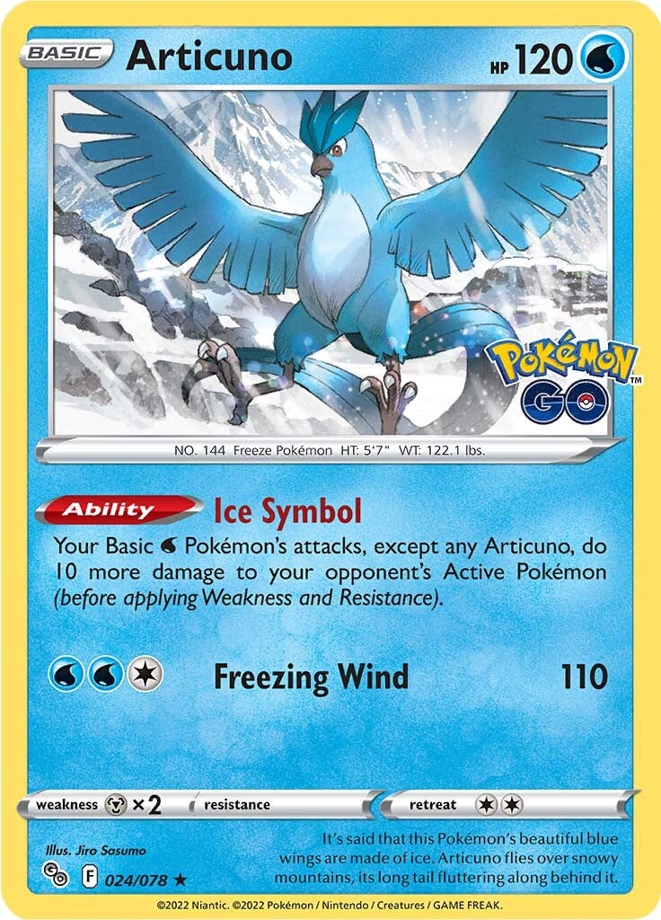 Articuno (024/078) [Pokémon GO] | Kessel Run Games Inc. 