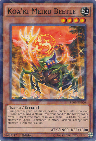 Koa'ki Meiru Beetle [BP03-EN066] Shatterfoil Rare | Kessel Run Games Inc. 