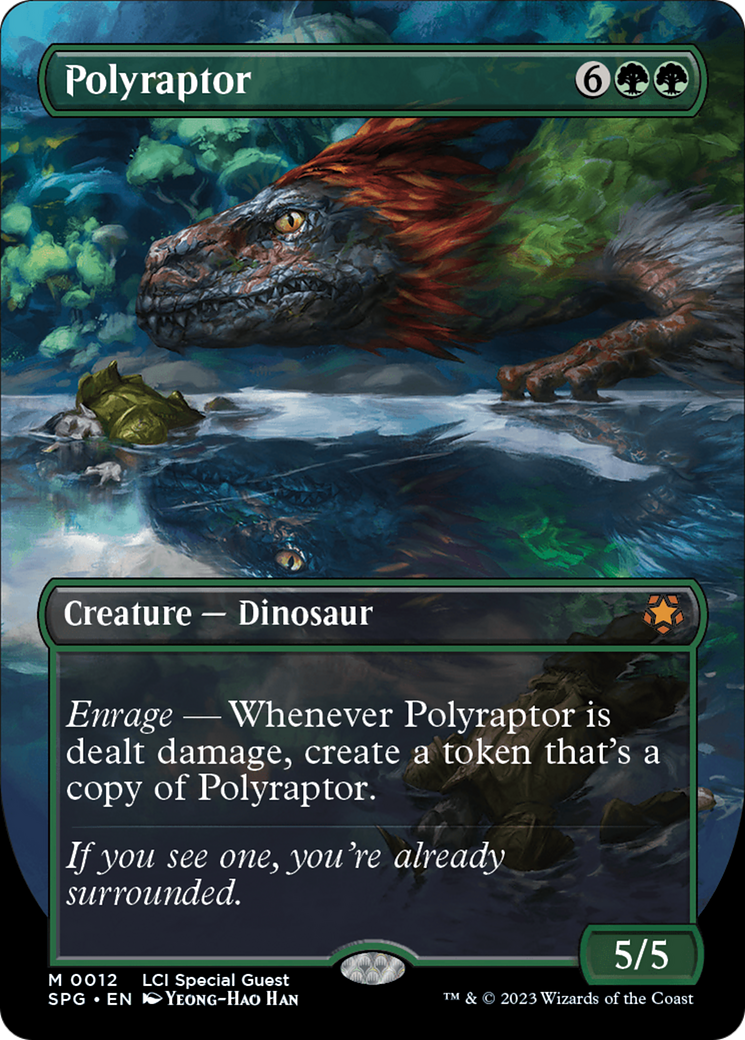 Polyraptor (Borderless) [The Lost Caverns of Ixalan Special Guests] | Kessel Run Games Inc. 