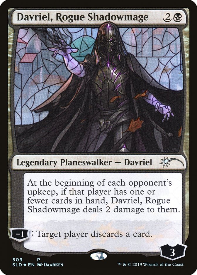 Davriel, Rogue Shadowmage (Stained Glass) [Secret Lair Drop Promos] | Kessel Run Games Inc. 