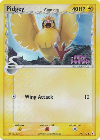 Pidgey (77/110) (Delta Species) (Stamped) [EX: Holon Phantoms] | Kessel Run Games Inc. 