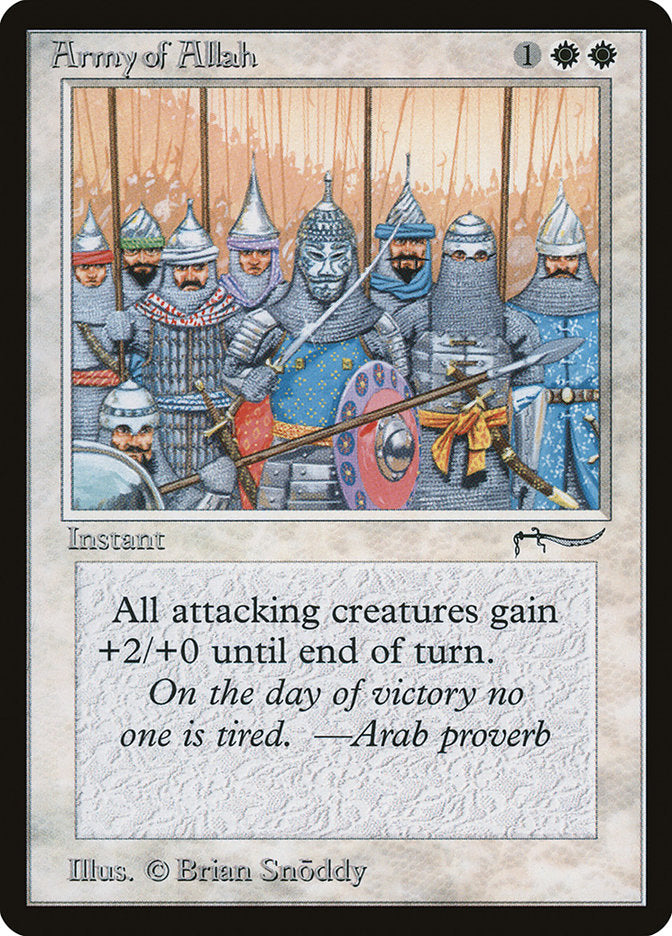 Army of Allah (Dark Mana Cost) [Arabian Nights] | Kessel Run Games Inc. 