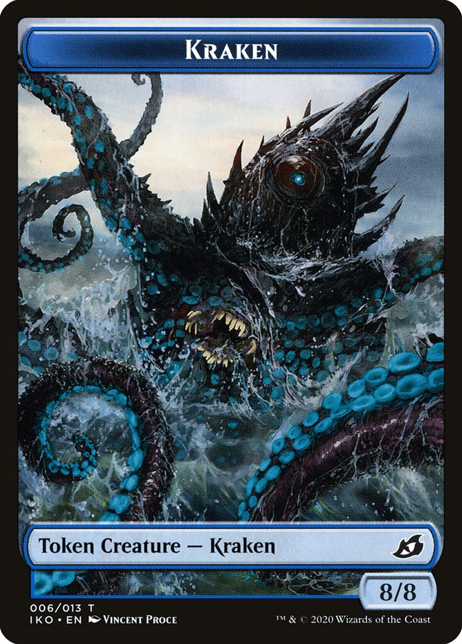 Kraken Token [Ikoria: Lair of Behemoths Tokens] | Kessel Run Games Inc. 
