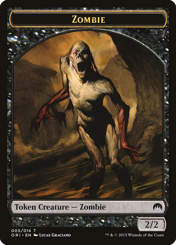 Zombie Token [Magic Origins Tokens] | Kessel Run Games Inc. 