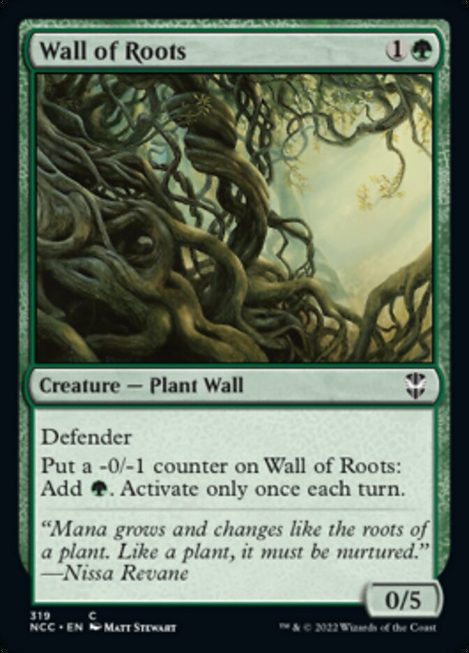Wall of Roots [Streets of New Capenna Commander] | Kessel Run Games Inc. 