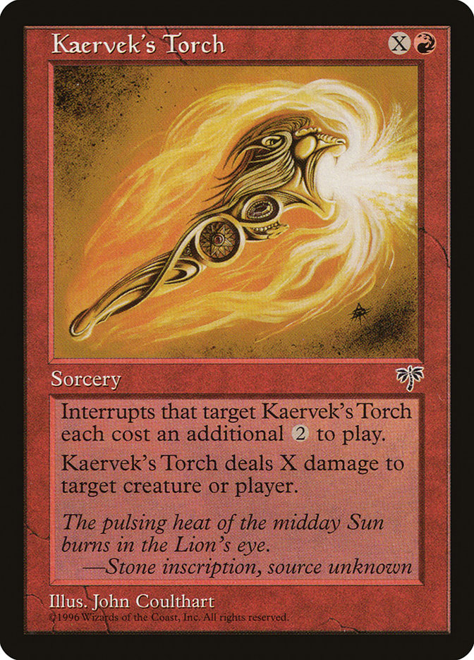 Kaervek's Torch [Mirage] | Kessel Run Games Inc. 