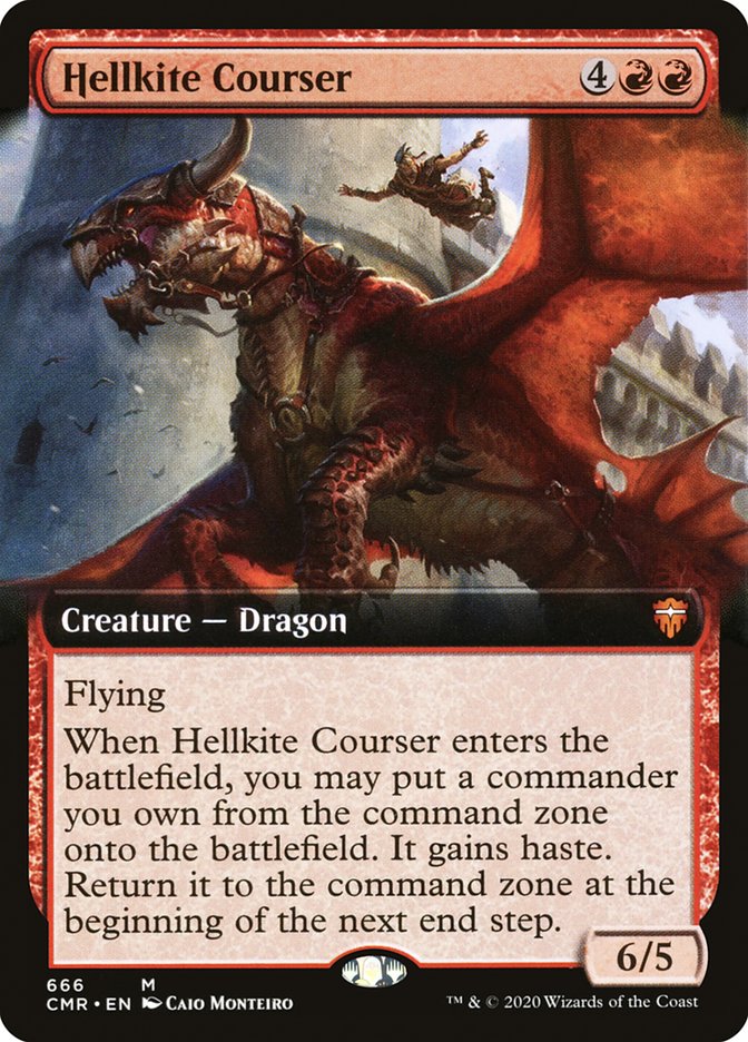 Hellkite Courser (Extended Art) [Commander Legends] | Kessel Run Games Inc. 