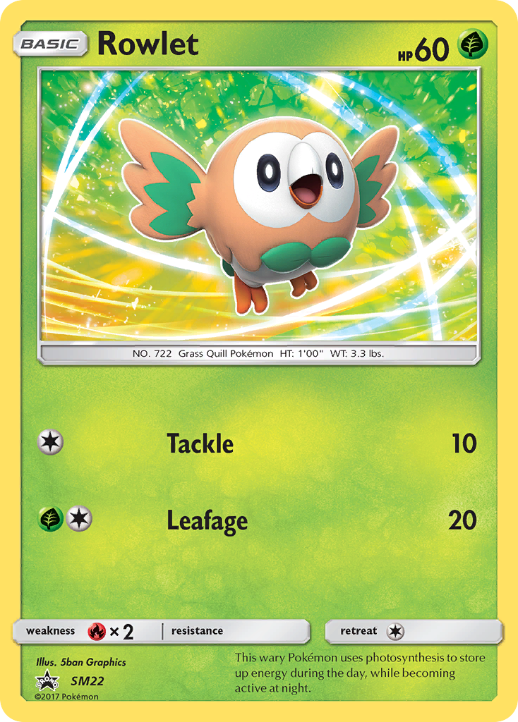 Rowlet (SM22) [Sun & Moon: Black Star Promos] | Kessel Run Games Inc. 