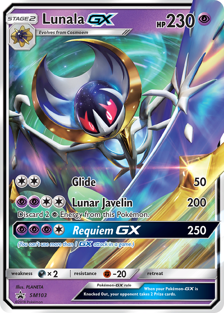 Lunala GX (SM103) [Sun & Moon: Black Star Promos] | Kessel Run Games Inc. 