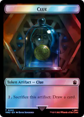 Copy // Clue (0055) Double-Sided Token (Surge Foil) [Doctor Who Tokens] | Kessel Run Games Inc. 