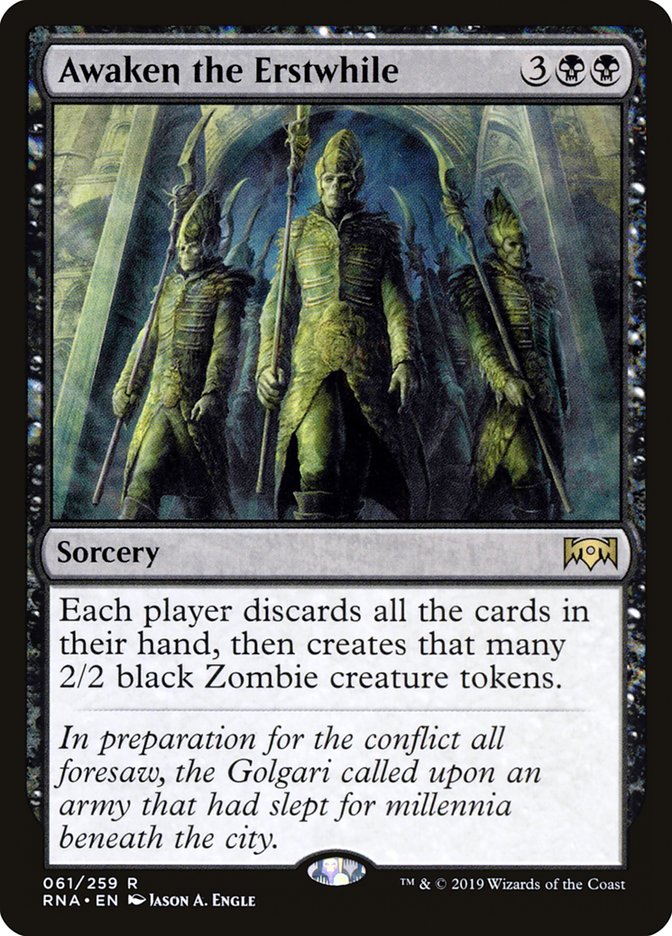 Awaken the Erstwhile [Ravnica Allegiance] | Kessel Run Games Inc. 